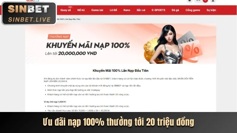 Tiền thưởng chào mừng cho người chơi mới tại 777bet